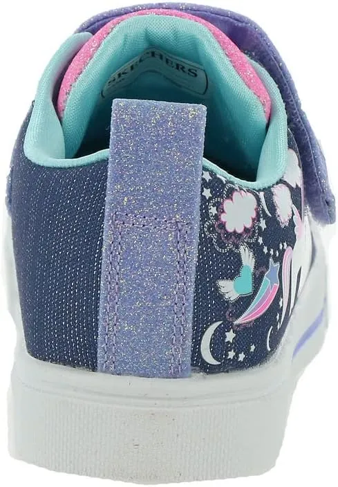 Skechers Unisex-Child Twinkle Sparks-Heather Char Sneaker