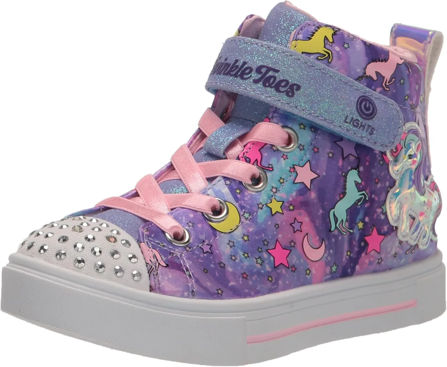 Skechers unisex-child Twinkle Toes Twinkle Sparks Unicorn Dayd Sneaker