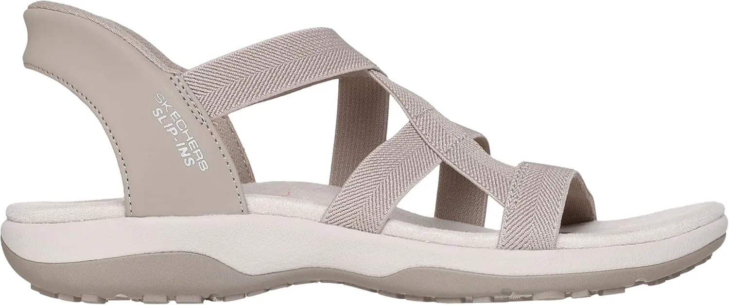 Skechers Women's Reggae Slim-Stretch Flex Hands Free Slip-ins Sandal
