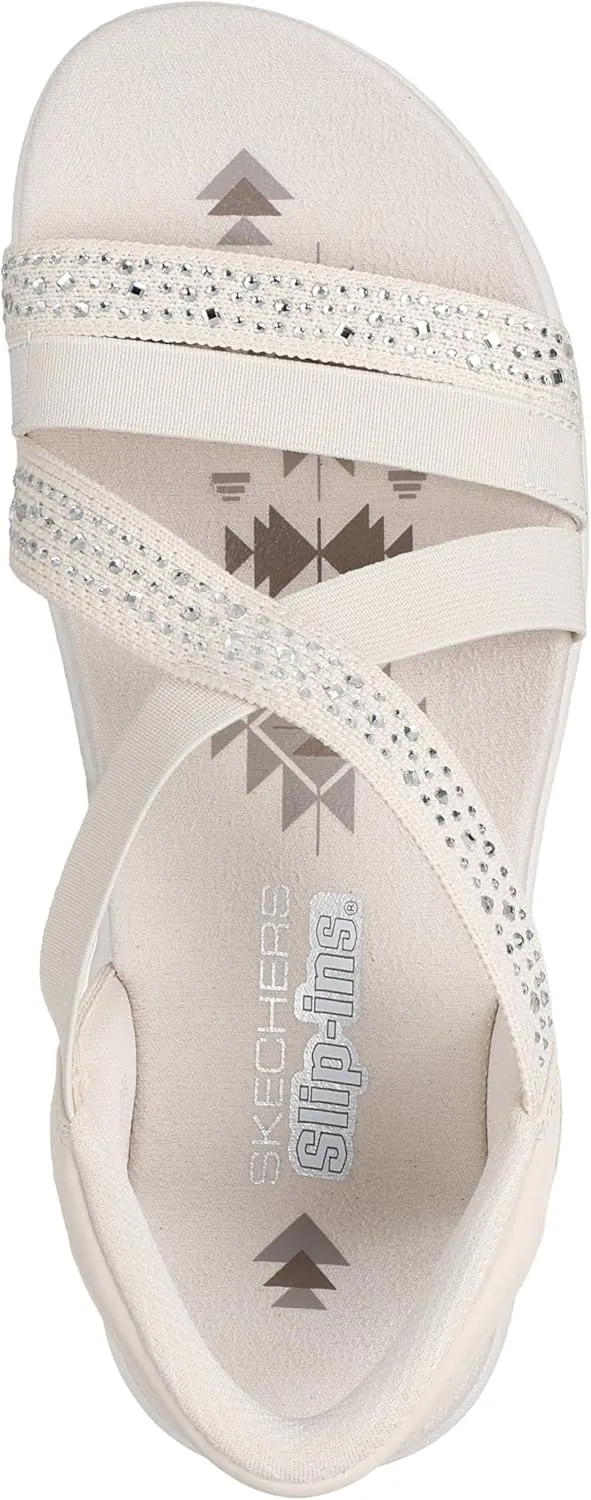 Skechers Women's Reggae Slim-Summer Sparkle Sandal