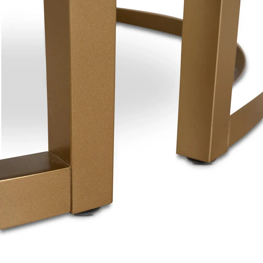 Sleek Brassline Nested Coffee Tables