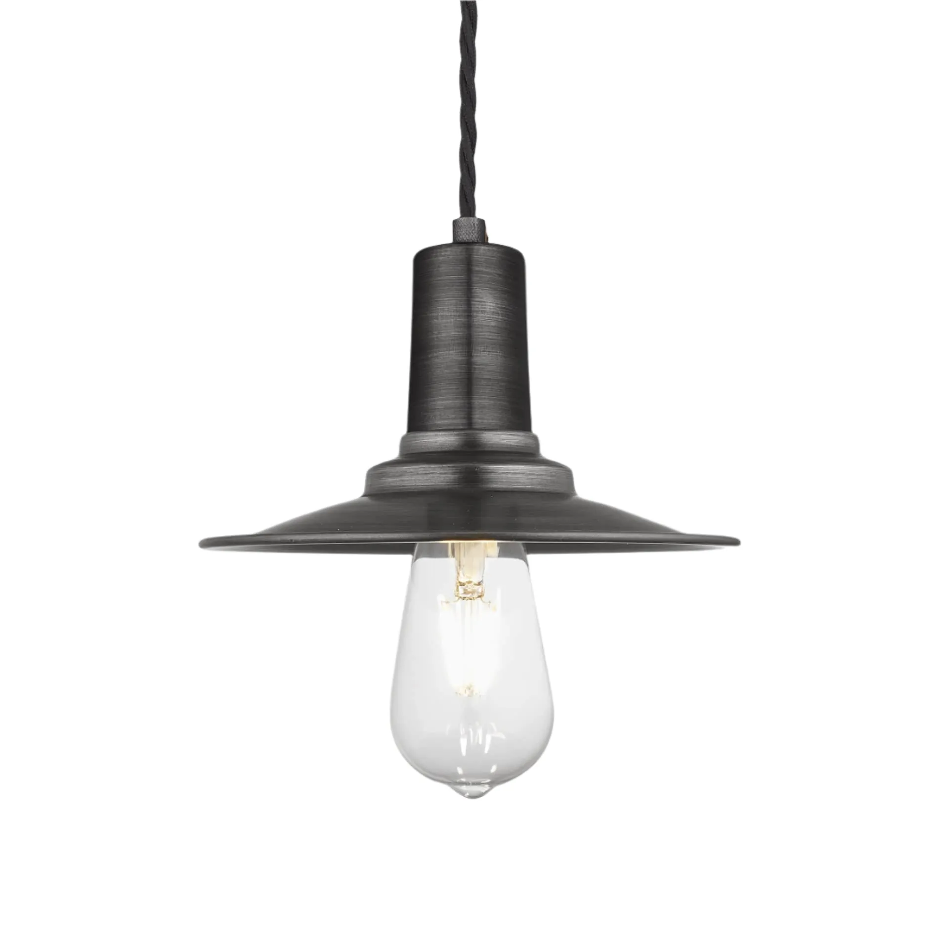 Sleek Flat Pendant - 8 Inch