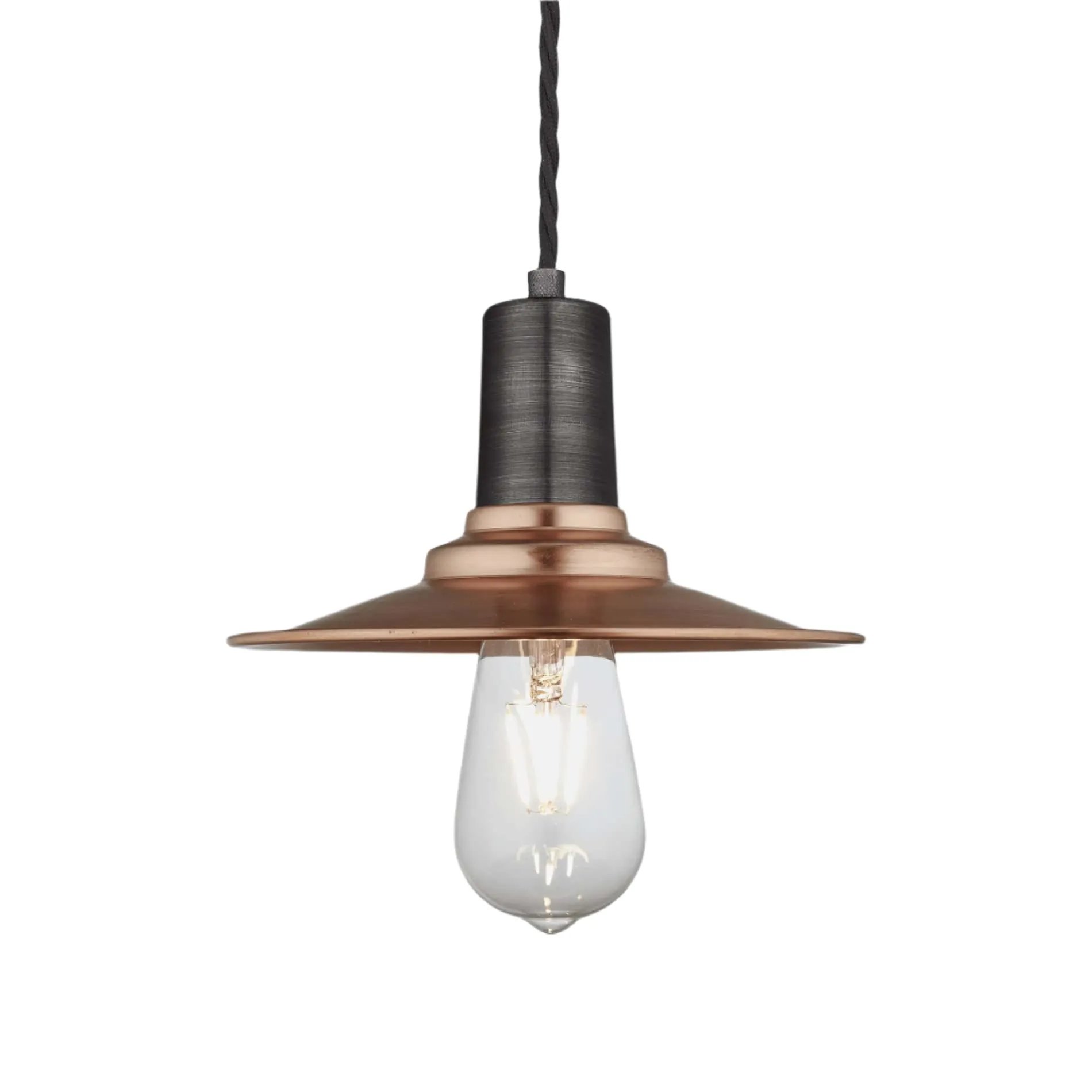 Sleek Flat Pendant - 8 Inch