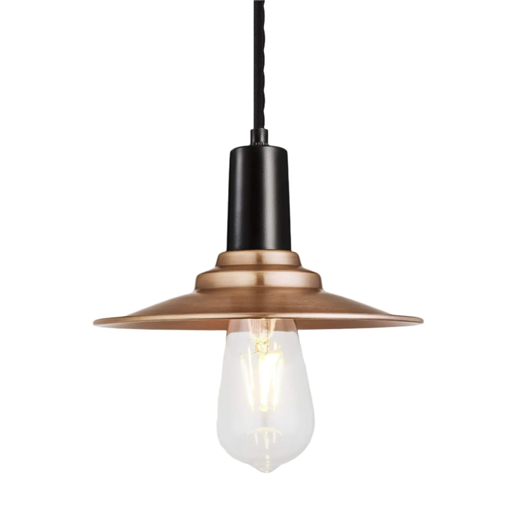 Sleek Flat Pendant - 8 Inch