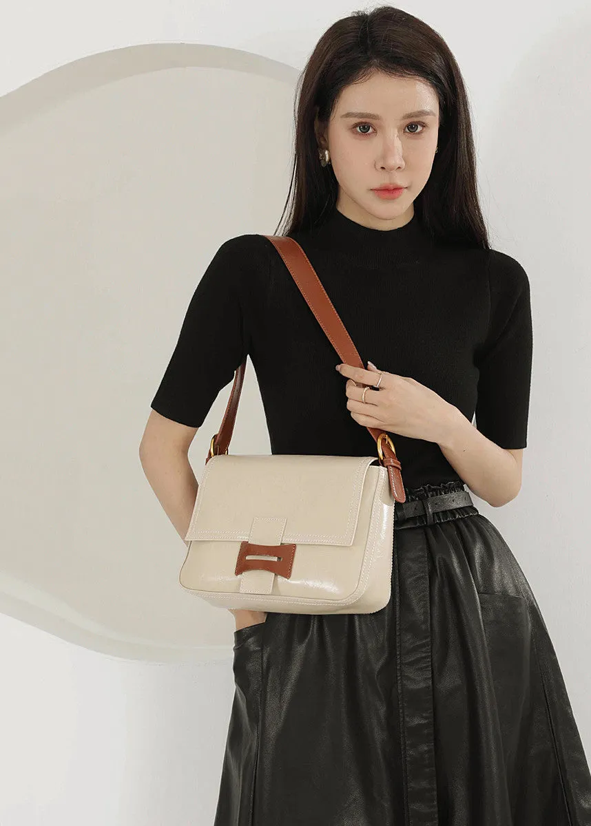 Sleek Genuine Leather Shoulder & Crossbody Bag