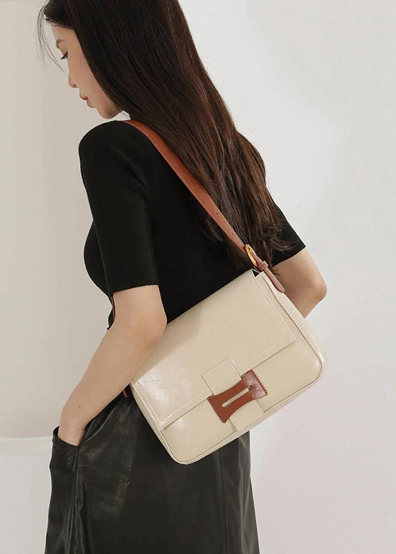 Sleek Genuine Leather Shoulder & Crossbody Bag