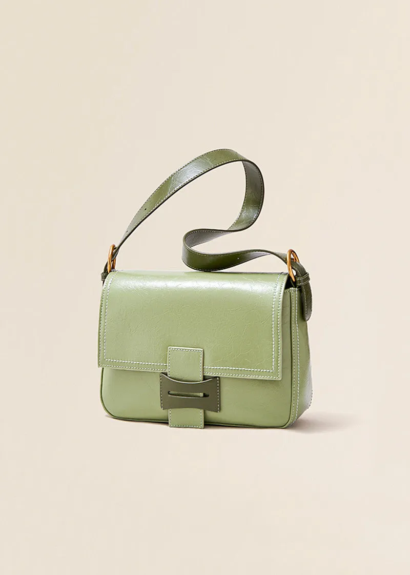Sleek Genuine Leather Shoulder & Crossbody Bag