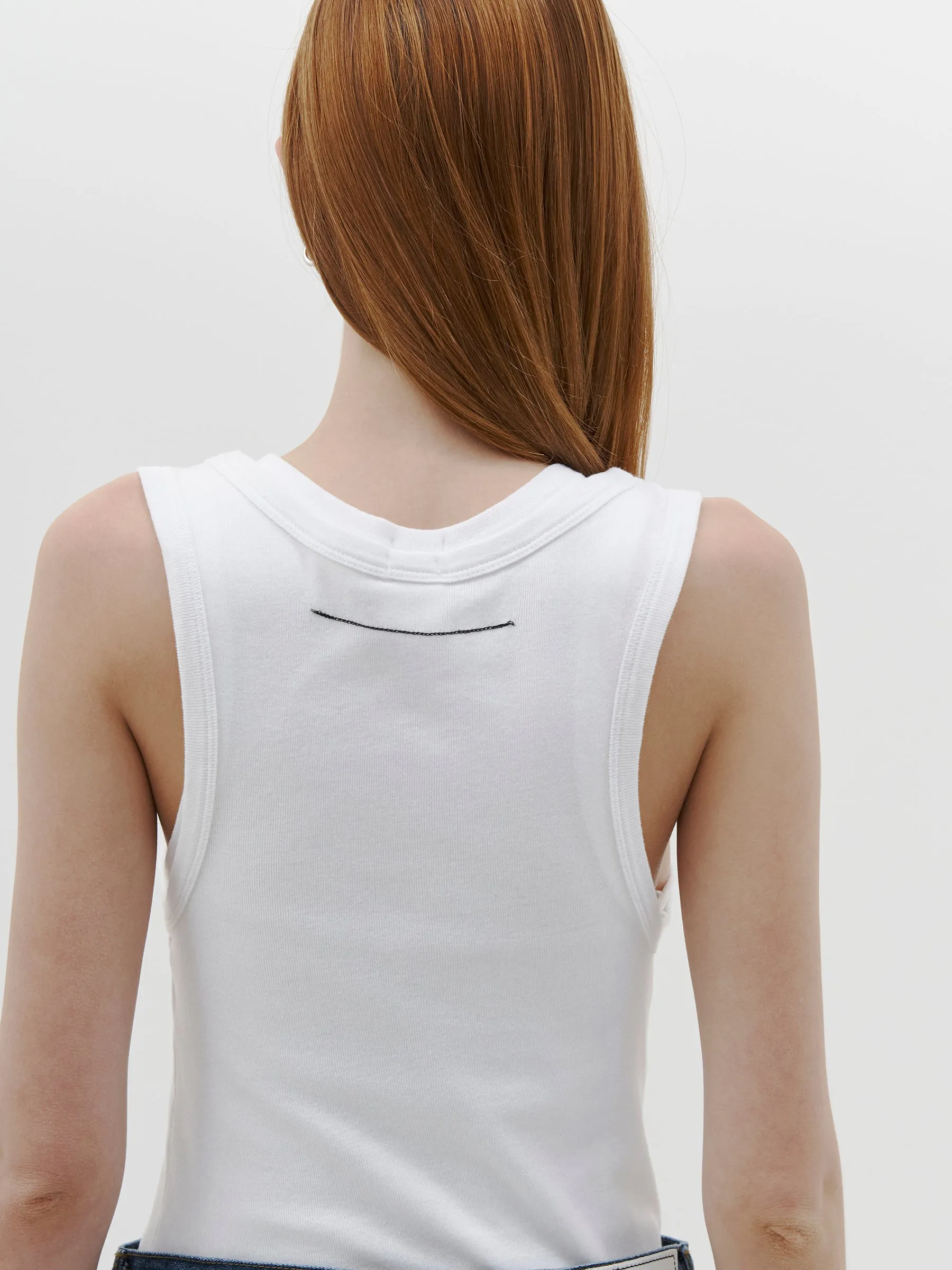 slim superfine rib tank