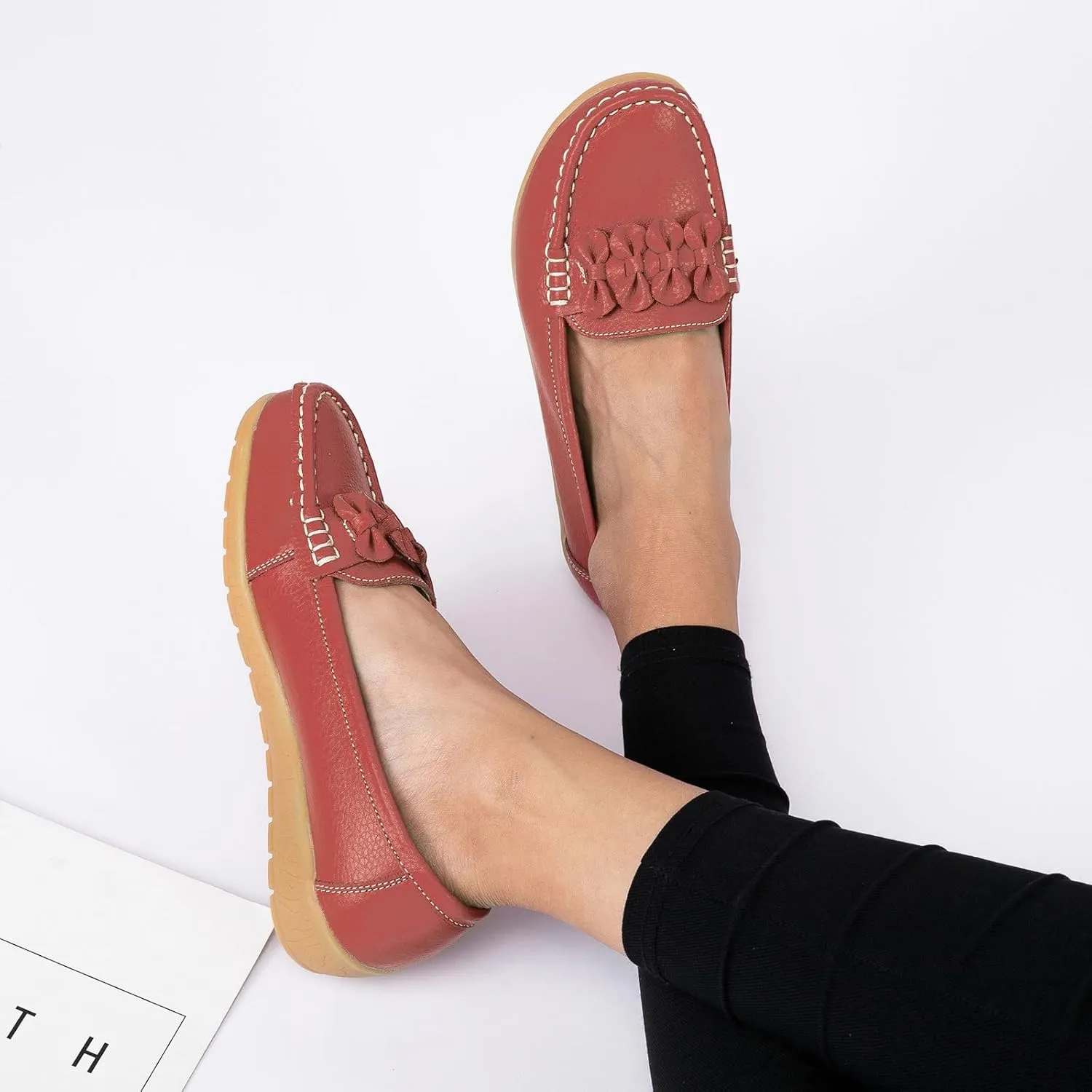 Slip On Women Comfort Walking Flat Loafers Casual Shoes Driving Loafers Walking Shoes for Women Flip Flop Shoes Women