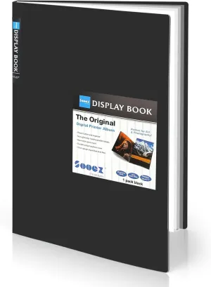 Sooez Art Portfolios 11"x17", Large Portfolio Folder with 30 Pockets & Black Inner Sheets, Display 60 Pages, 11 x 17 Presentation Book