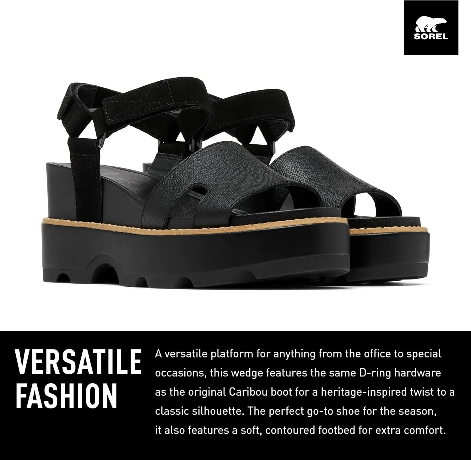 Sorel Women's Joanie lV Ankle Strap Wedge Sandals