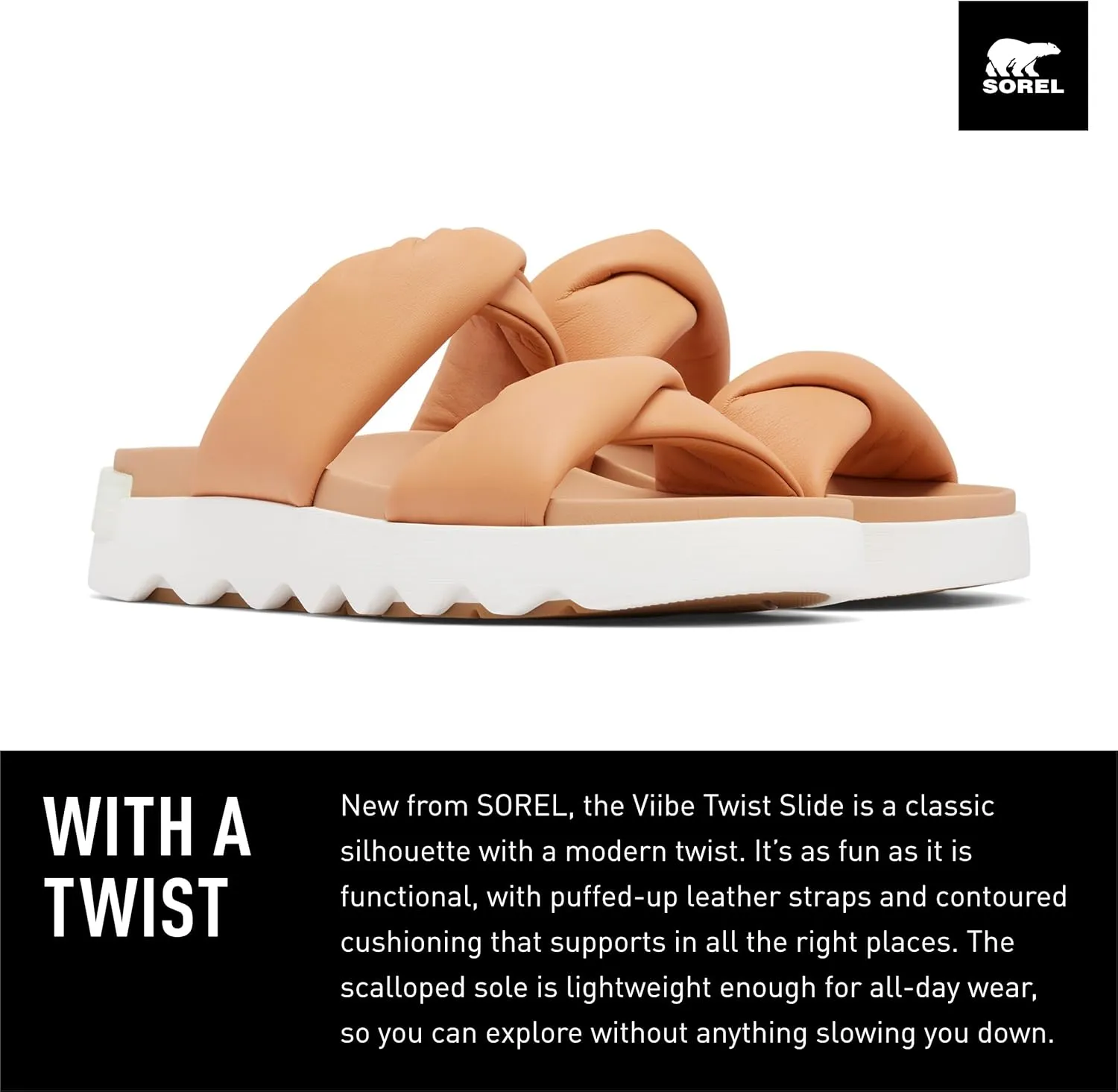 Sorel Women's Viibe Twist Slide Sandals