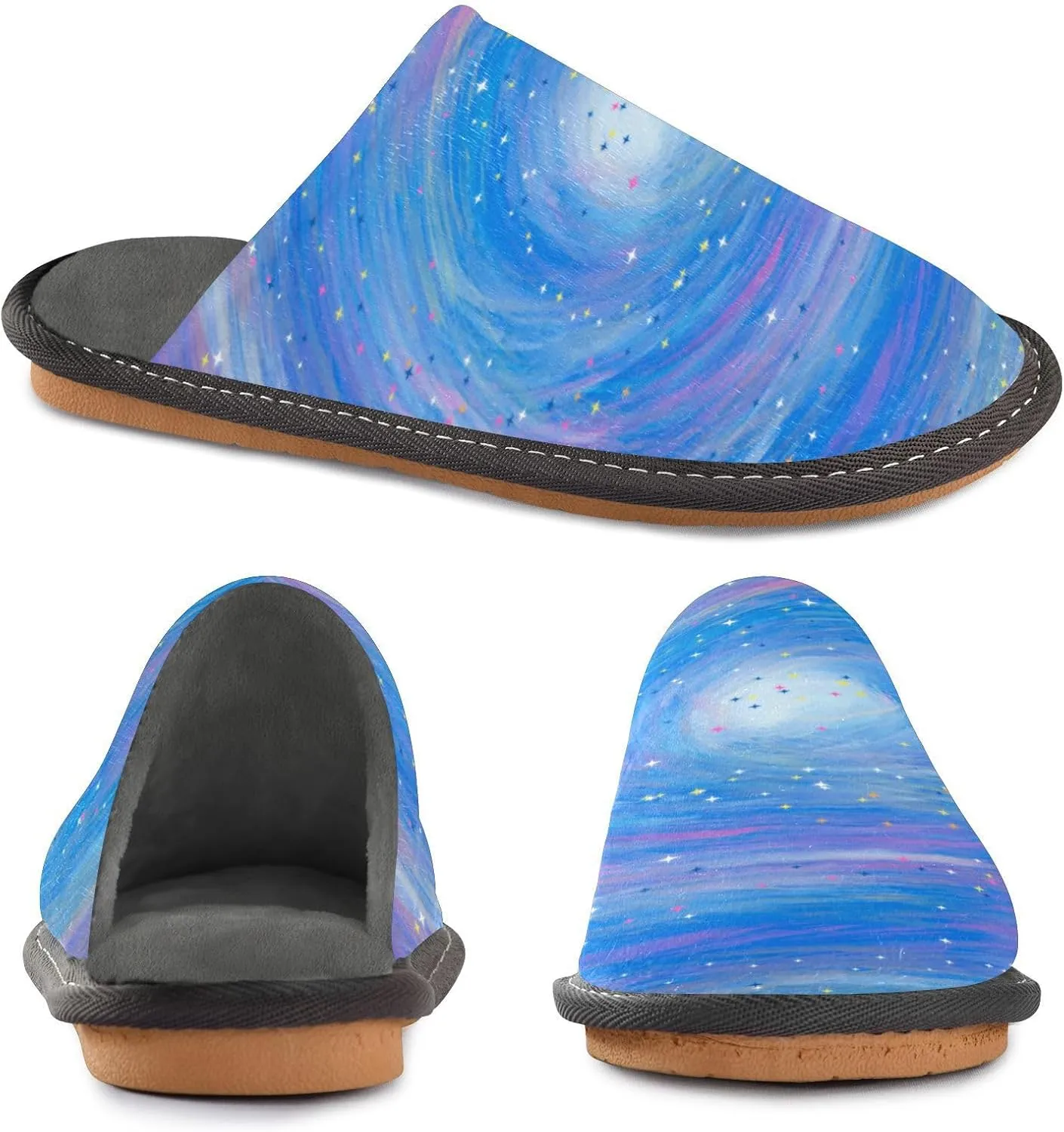 Spa Slippers Indoor House Fuzzy Slippers Soft Memory Foam Non-Slip Home Slipper Winter Shoes For Bedroom Hotel Travel 4-11