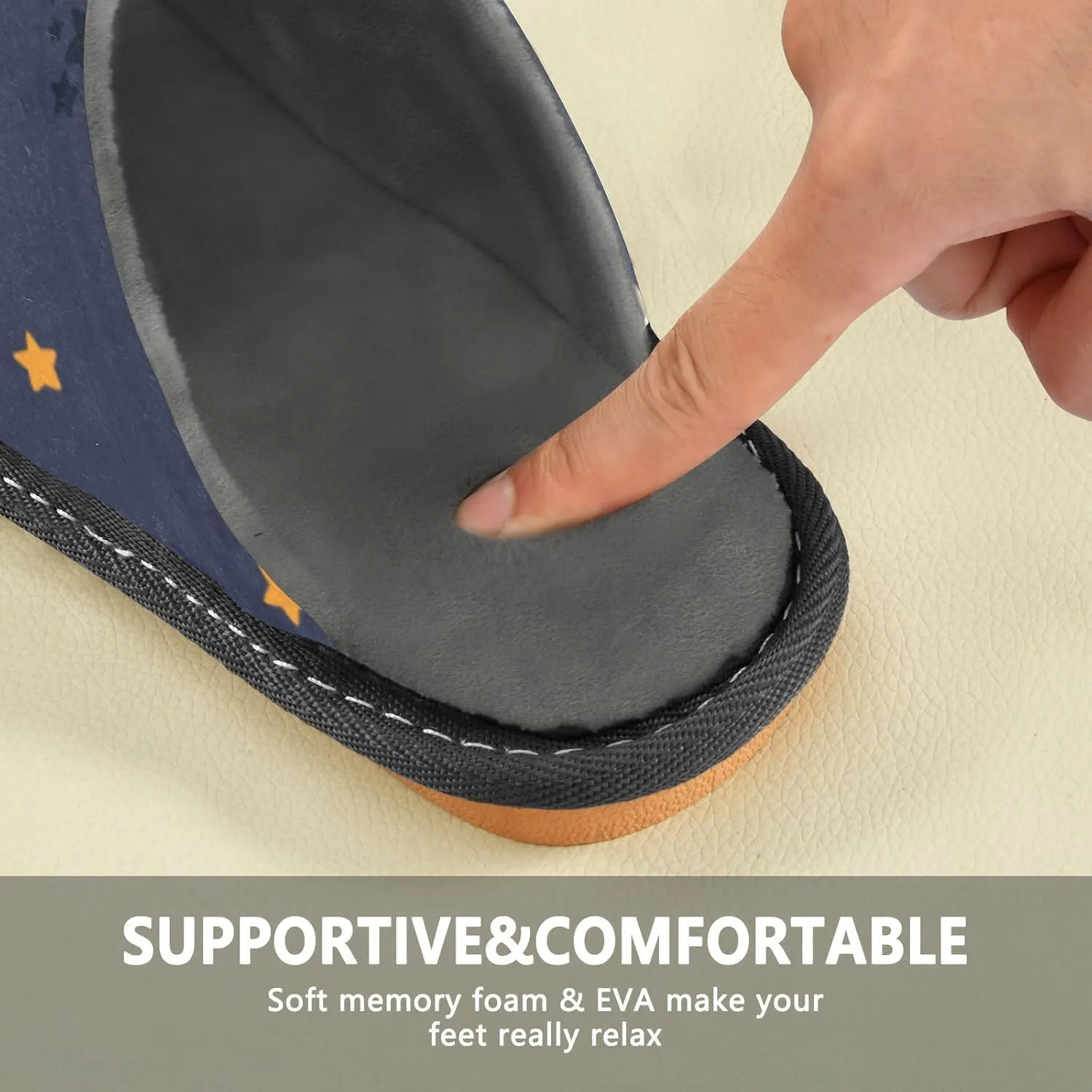 Spa Slippers Indoor House Fuzzy Slippers Soft Memory Foam Non-Slip Home Slipper Winter Shoes For Bedroom Hotel Travel 4-11
