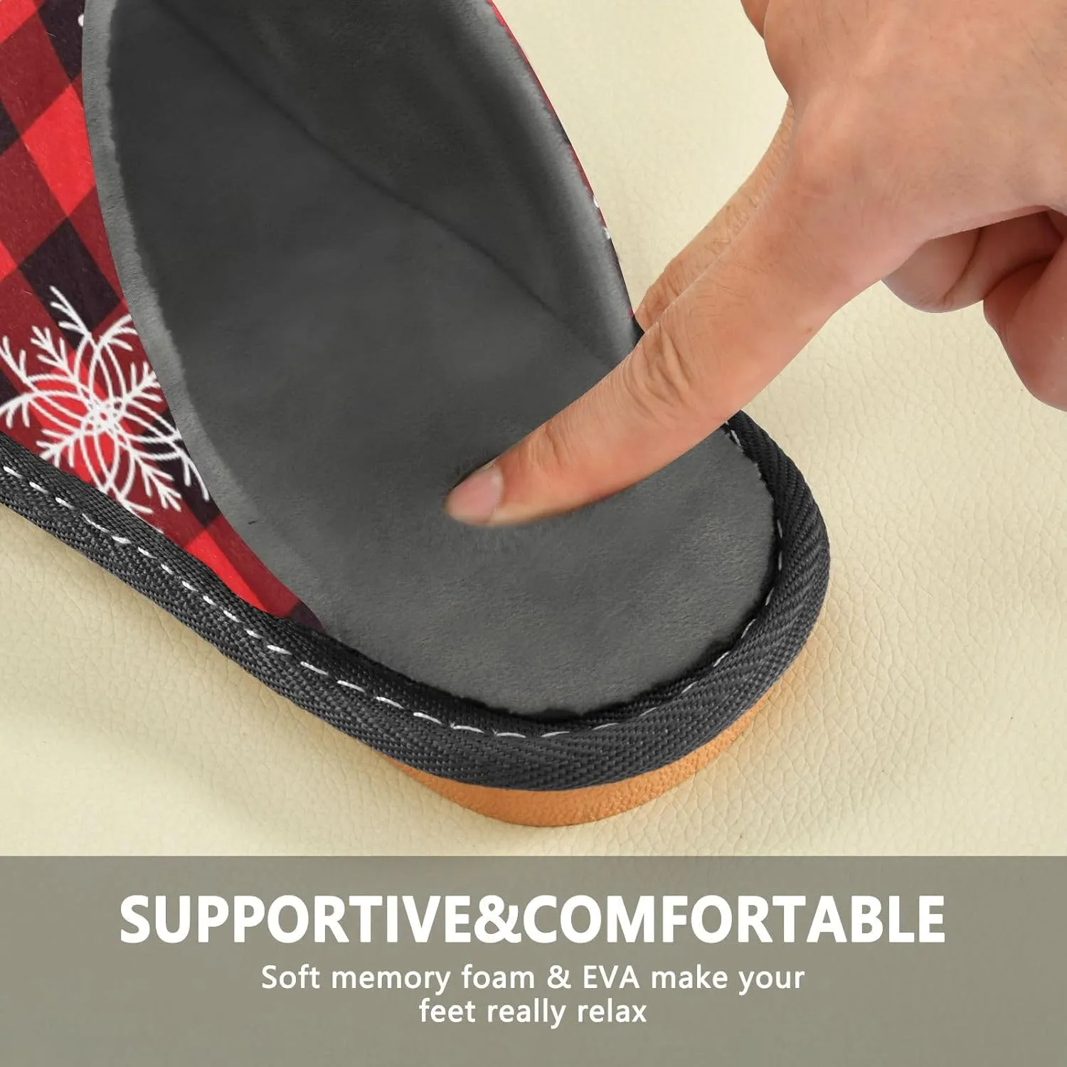 Spa Slippers Indoor House Fuzzy Slippers Soft Memory Foam Non-Slip Home Slipper Winter Shoes For Bedroom Hotel Travel 4-11