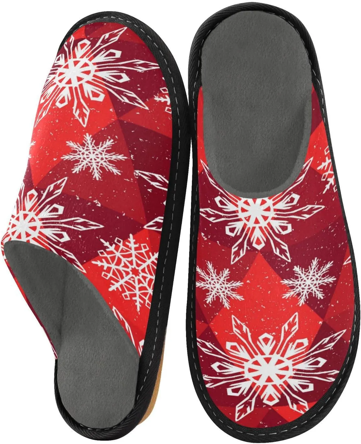 Spa Slippers Indoor House Fuzzy Slippers Soft Memory Foam Non-Slip Home Slipper Winter Shoes For Bedroom Hotel Travel 4-11
