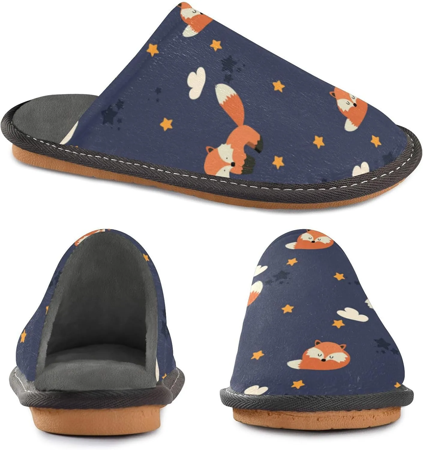 Spa Slippers Indoor House Fuzzy Slippers Soft Memory Foam Non-Slip Home Slipper Winter Shoes For Bedroom Hotel Travel 4-11