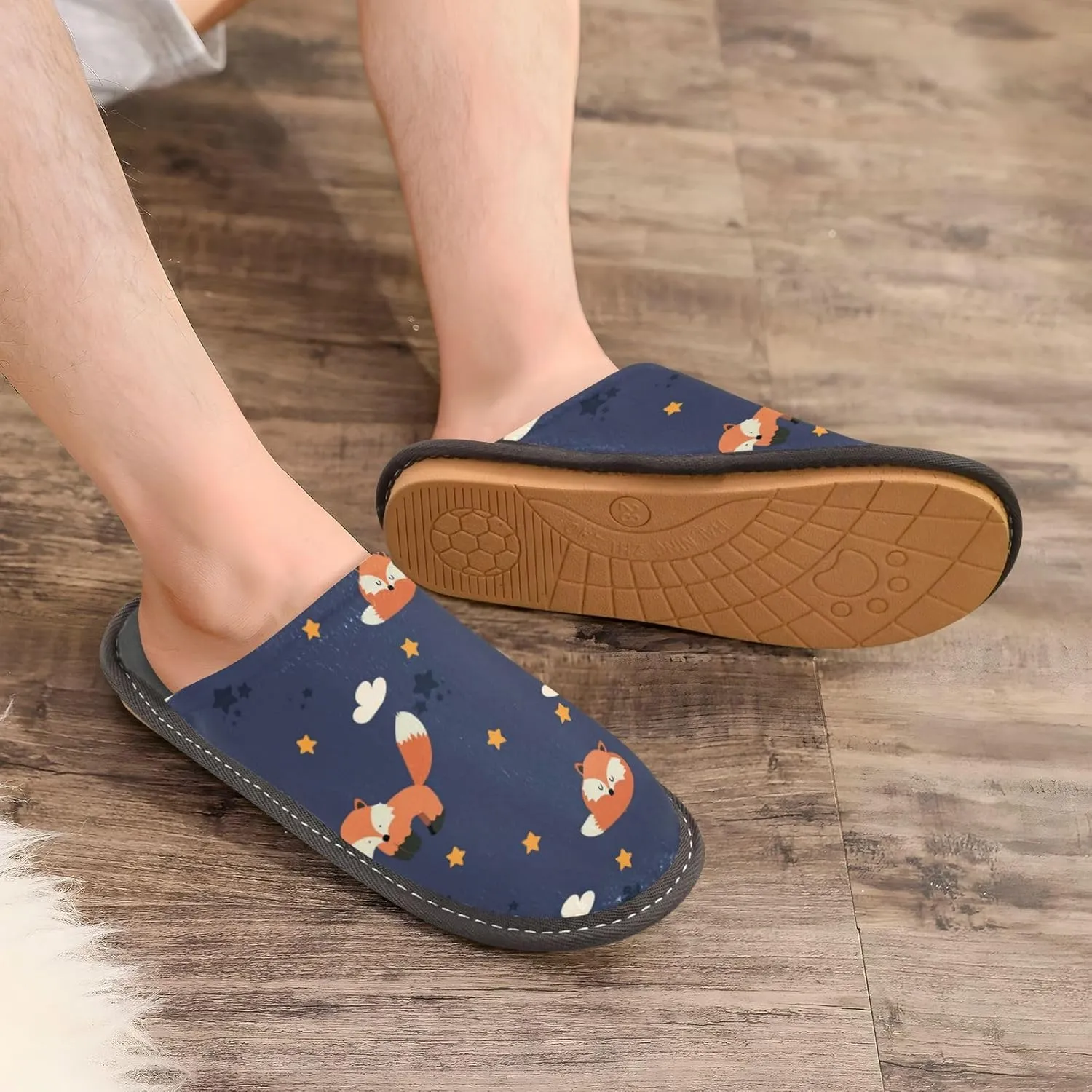 Spa Slippers Indoor House Fuzzy Slippers Soft Memory Foam Non-Slip Home Slipper Winter Shoes For Bedroom Hotel Travel 4-11