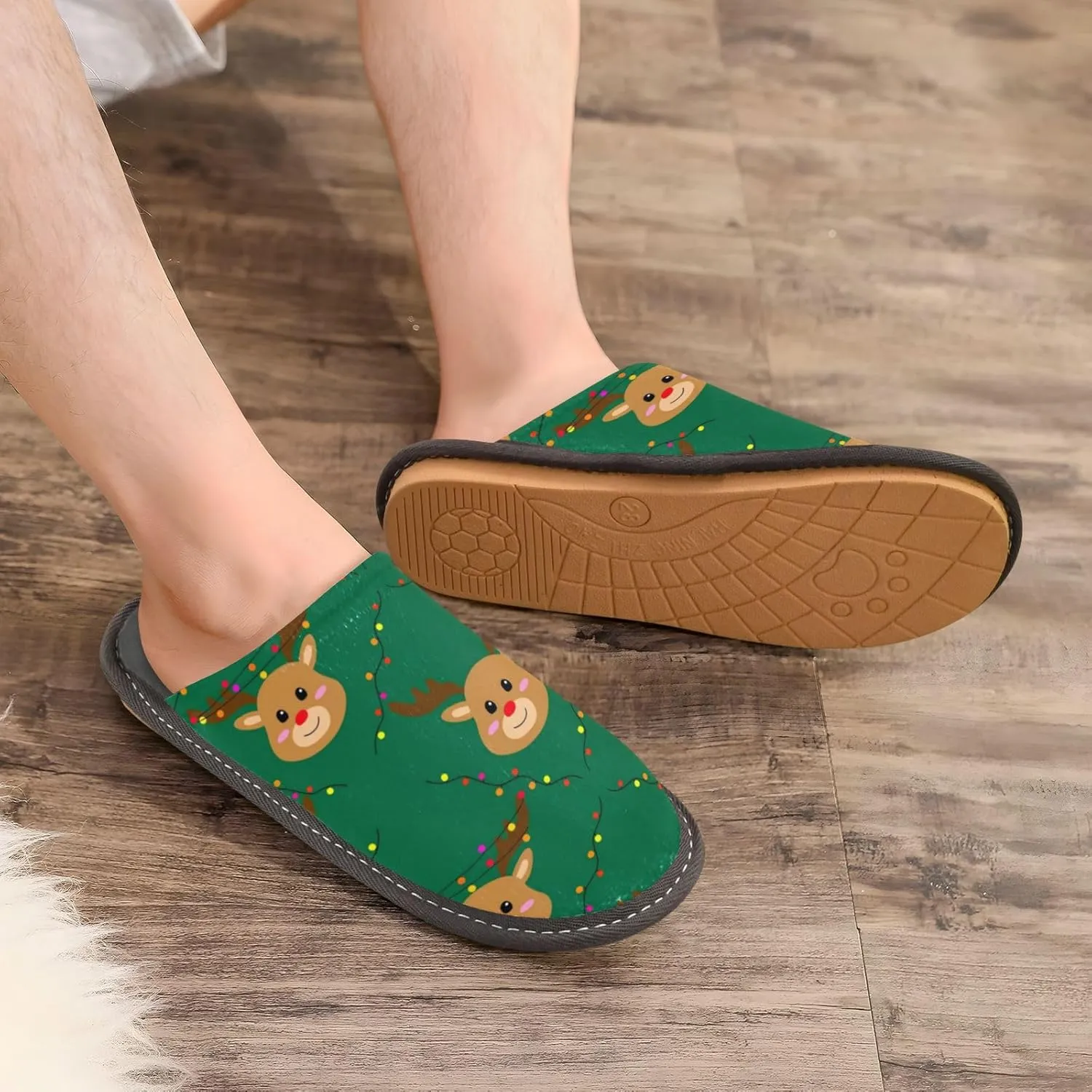 Spa Slippers Indoor House Fuzzy Slippers Soft Memory Foam Non-Slip Home Slipper Winter Shoes For Bedroom Hotel Travel 4-11
