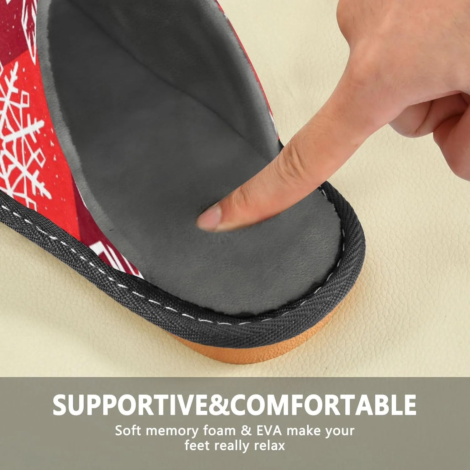 Spa Slippers Indoor House Fuzzy Slippers Soft Memory Foam Non-Slip Home Slipper Winter Shoes For Bedroom Hotel Travel 4-11