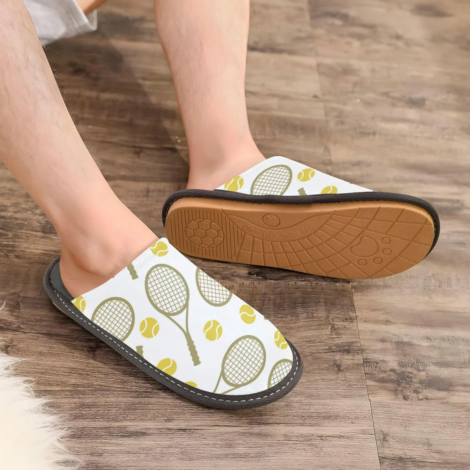 Spa Slippers Indoor House Fuzzy Slippers Soft Memory Foam Non-Slip Home Slipper Winter Shoes For Bedroom Hotel Travel 4-11