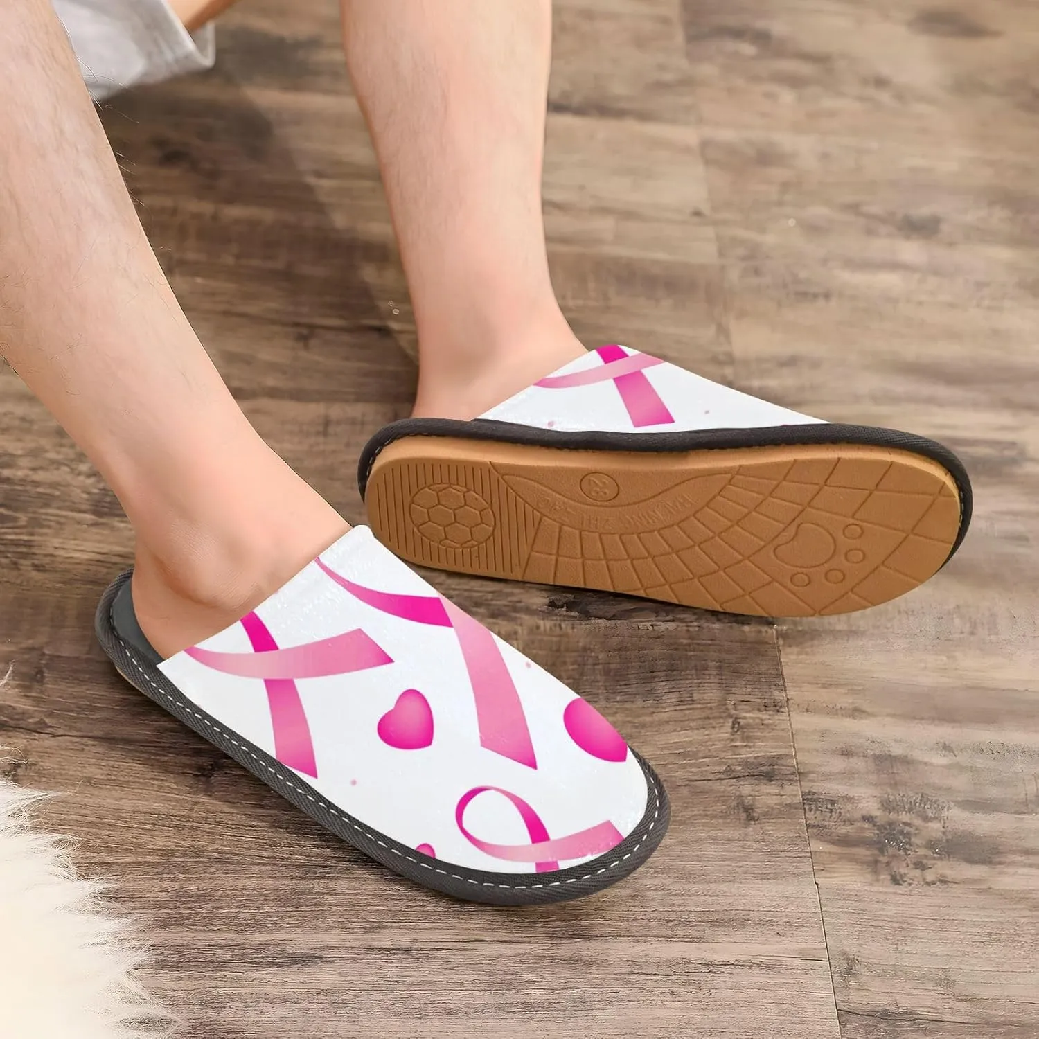 Spa Slippers Indoor House Fuzzy Slippers Soft Memory Foam Non-Slip Home Slipper Winter Shoes For Bedroom Hotel Travel 4-11