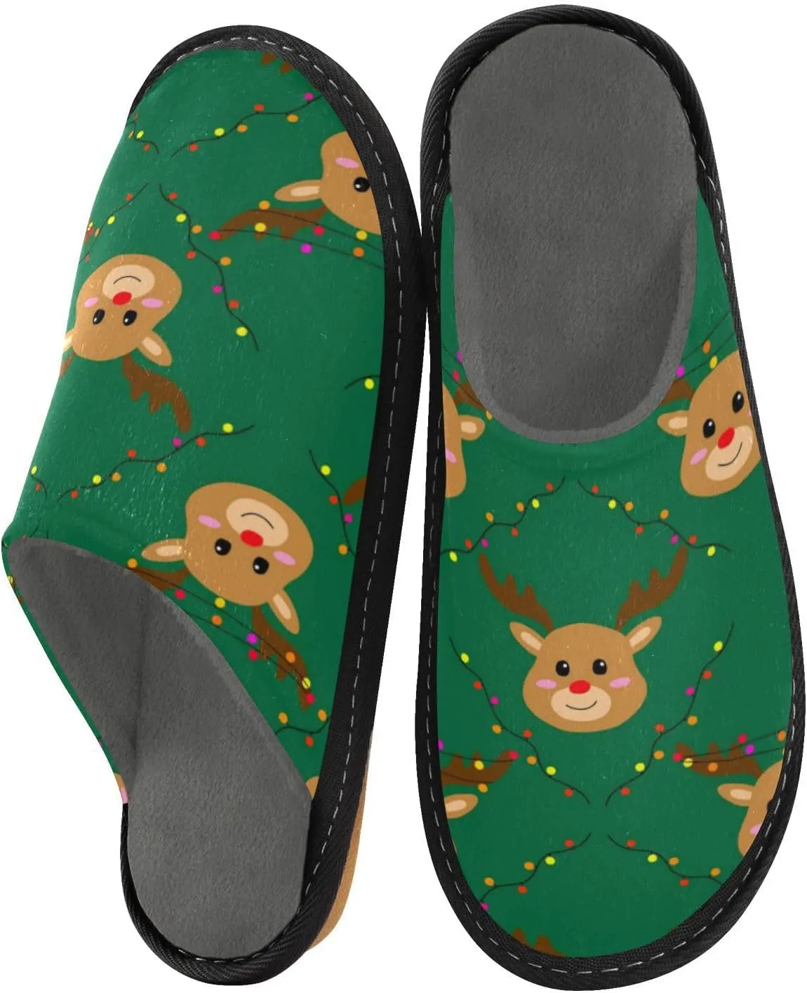 Spa Slippers Indoor House Fuzzy Slippers Soft Memory Foam Non-Slip Home Slipper Winter Shoes For Bedroom Hotel Travel 4-11