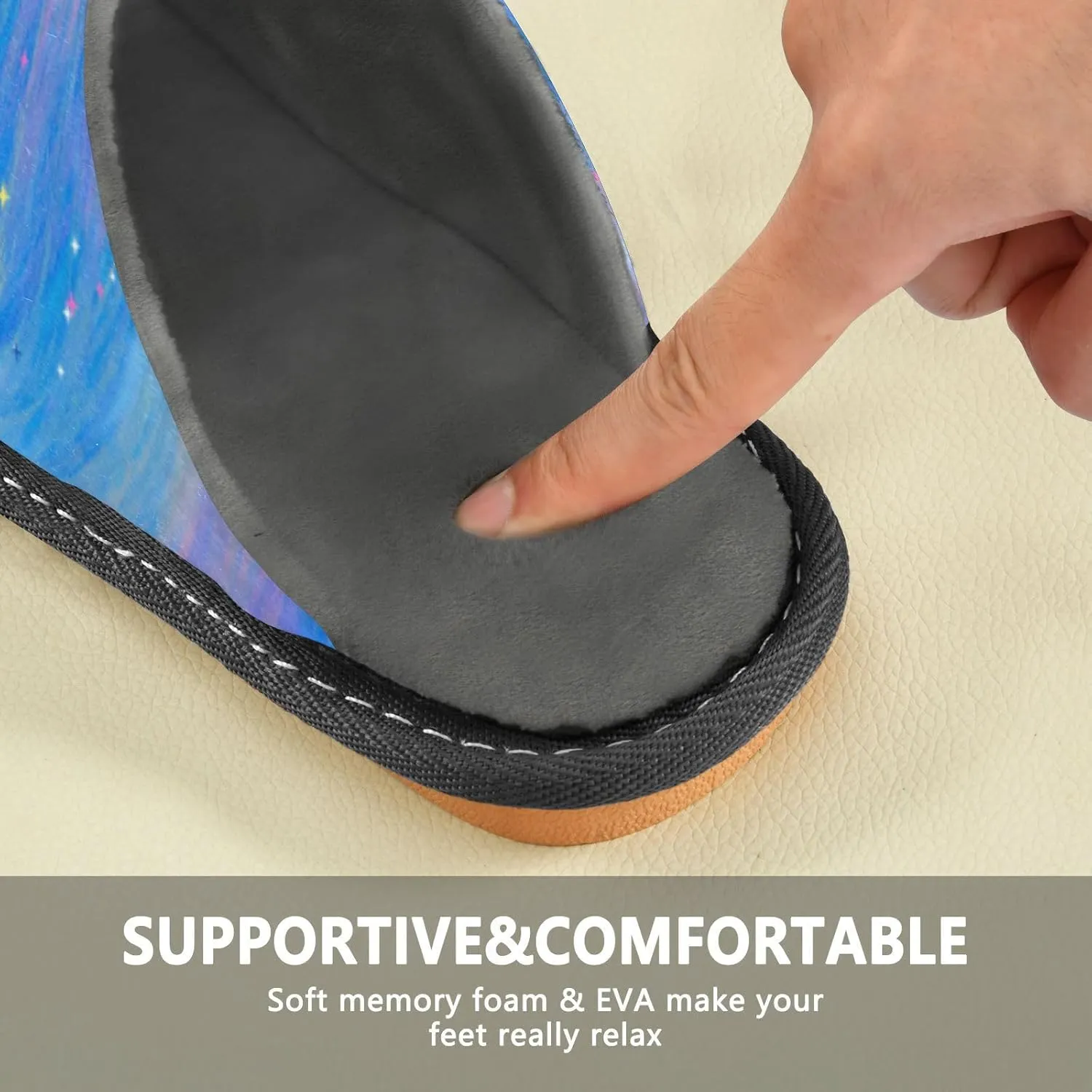 Spa Slippers Indoor House Fuzzy Slippers Soft Memory Foam Non-Slip Home Slipper Winter Shoes For Bedroom Hotel Travel 4-11