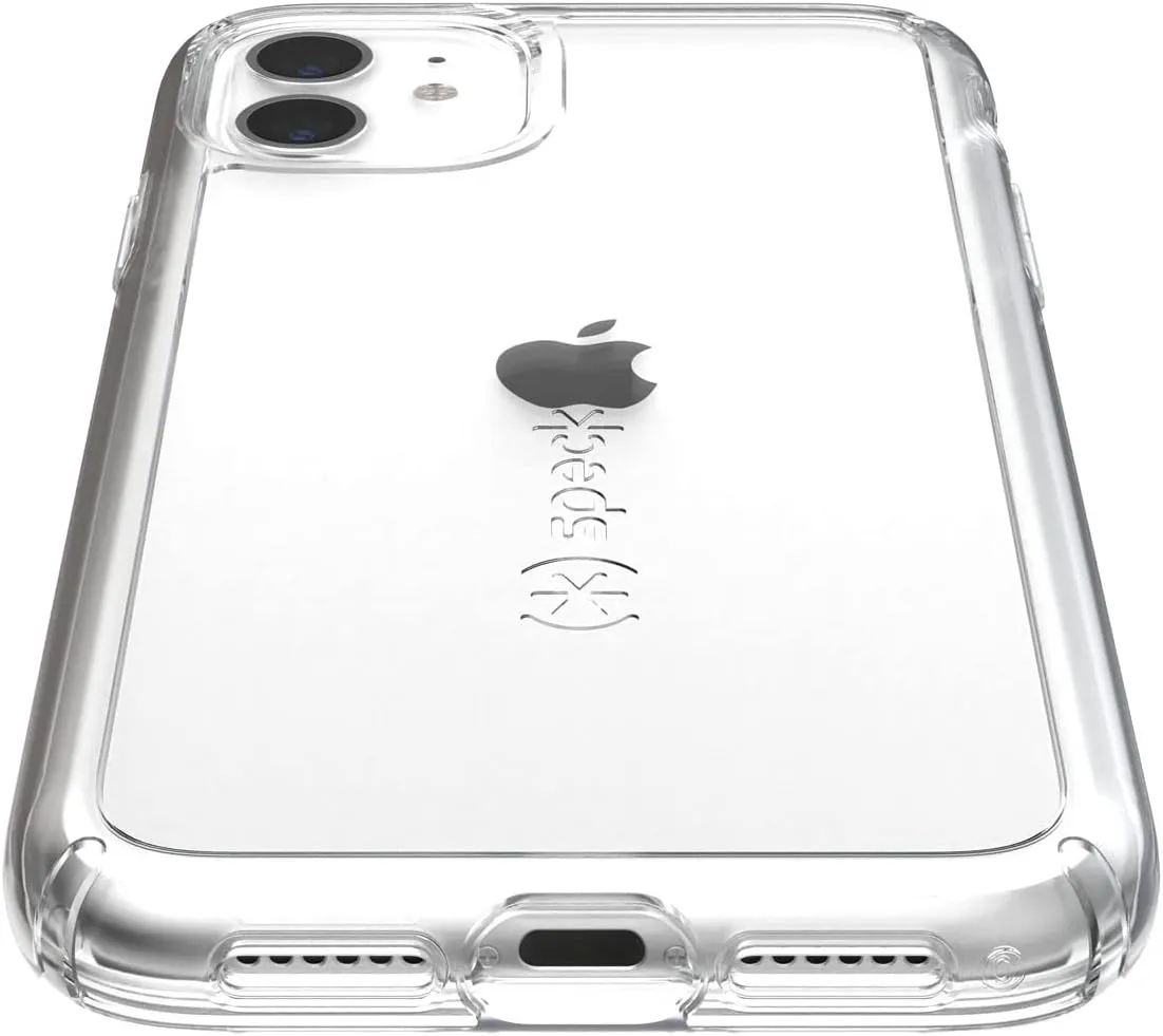 Speck Gemshell Bumper iPhone 11/XR Case - Shock-Absorbent, Clear Glass