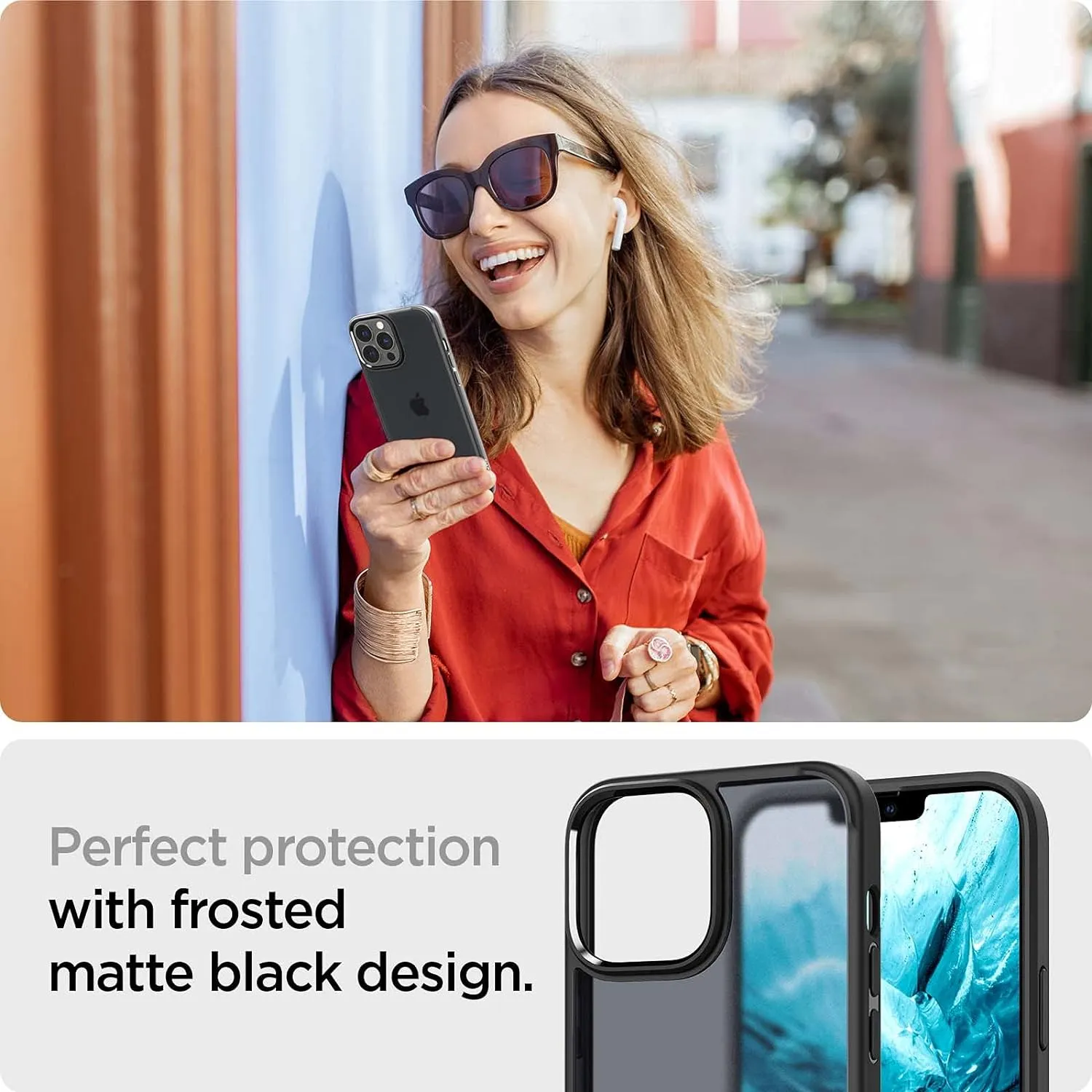 Spigen Ultra Hybrid Designed for iPhone 13 Pro Max Case (2021) - Frost Black