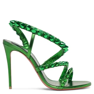 Spikita strap spinach laminato sandals