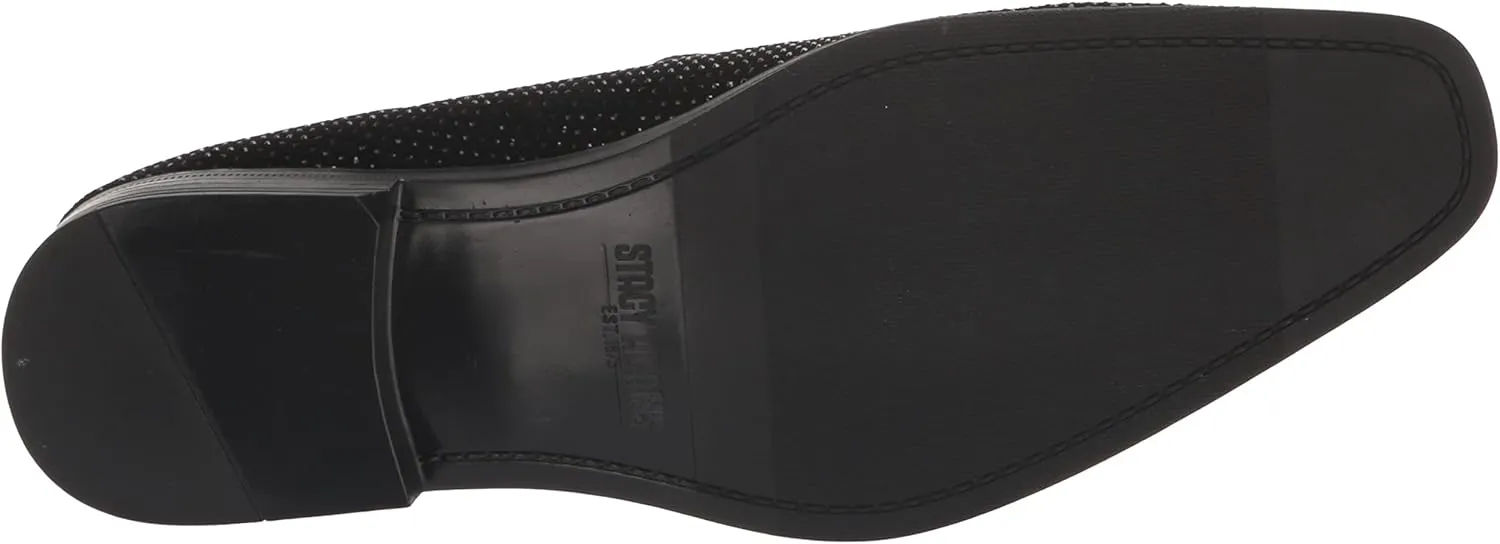 Stacy Adams Men's Spark Brooch & Rhinestone Slip on Loafer