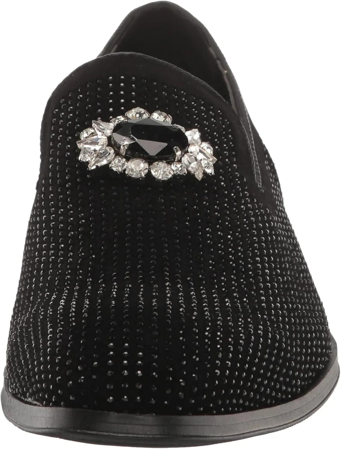 Stacy Adams Men's Spark Brooch & Rhinestone Slip on Loafer