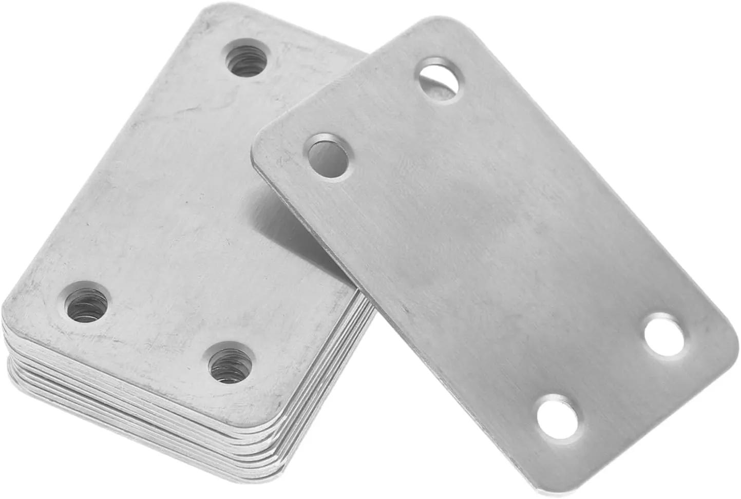 Stainless Steel Flat Brackets Set 12pcs Flat Corner Brackets for Trailer Metal Easy Install