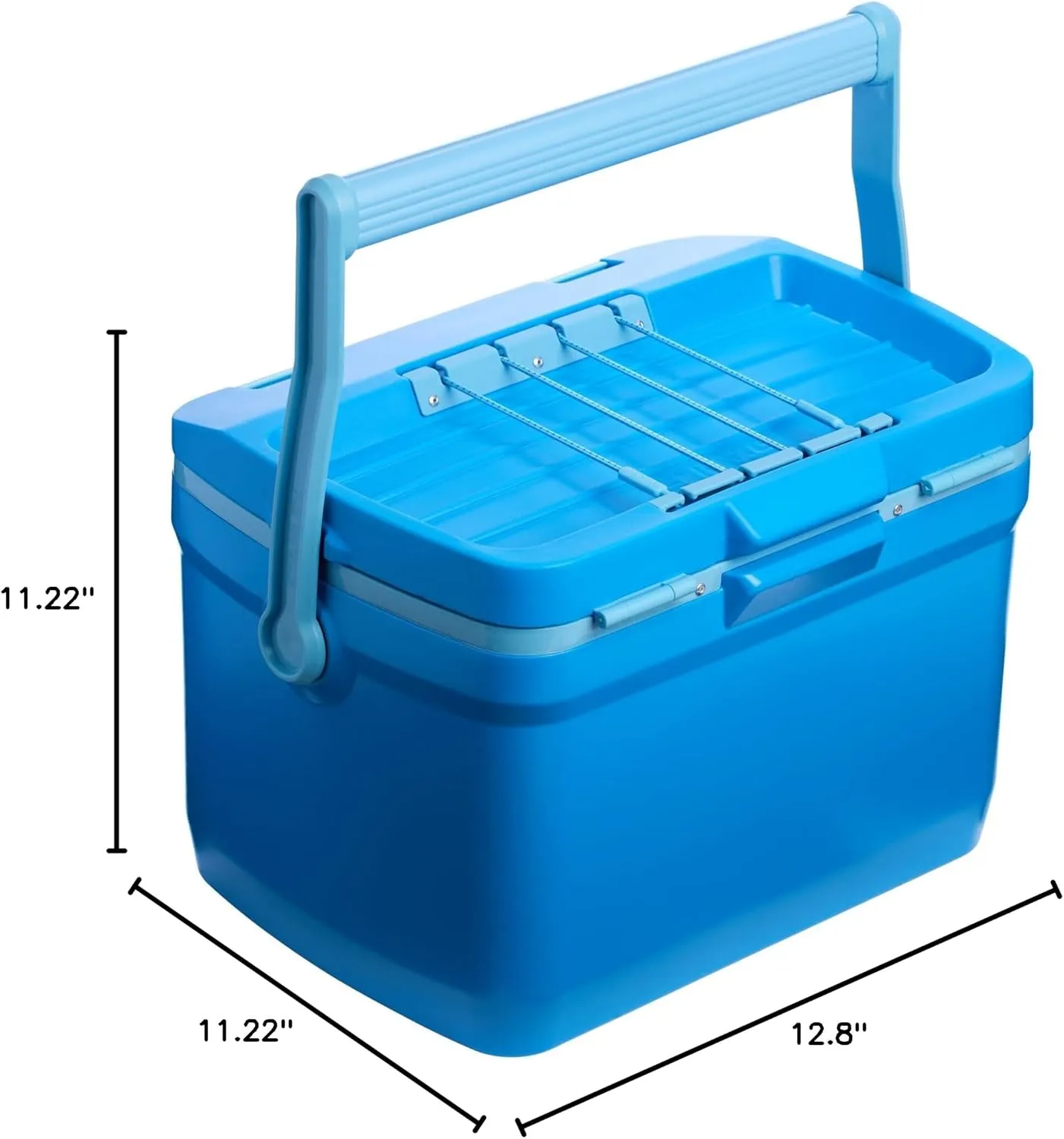 Stanley Adventure Outdoor Cooler 16 qt | Heavy Duty Outdoor Camping Cooler with Easy Carry Top Handle | 36 Hour Cooling Ice Chest for 21 Cans| BPA-Free | Azure