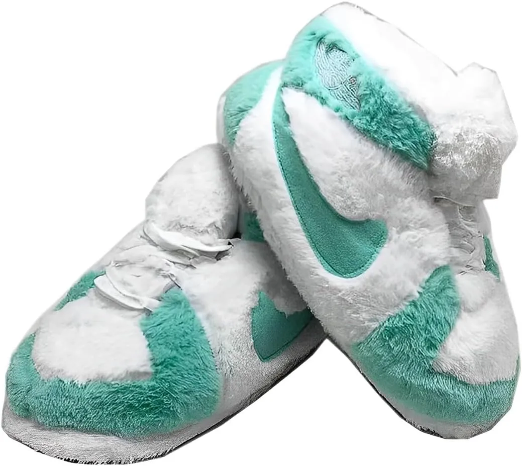 Stardust Gemstones Fluffy Warm Home Shoes for Men and Women Sneaker Slippers Comfy Kicks Winter Warm Plush Slippers Fleece Lined Sneakers Anti-skid Rubber Sole Fluffy Shoes