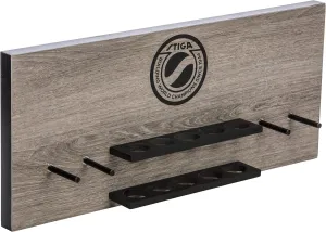 STIGA Ping Pong Storage Wall Rack | Holds Up to 10 Balls and 6 Paddles | Easy Mount for Any Flat Surface