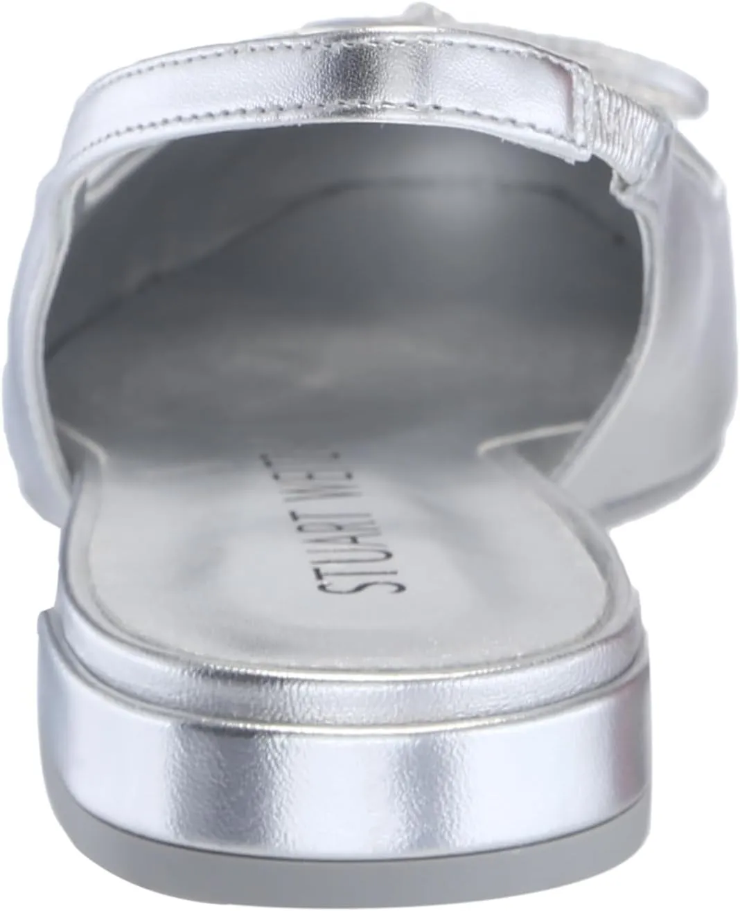 Stuart Weitzman Women's Sleek Bow Slingback Flat Ballet