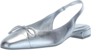 Stuart Weitzman Women's Sleek Bow Slingback Flat Ballet