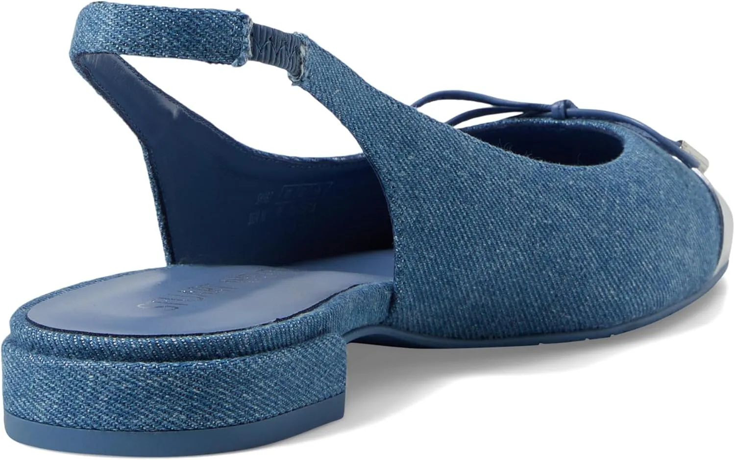 Stuart Weitzman Women's Sleek Bow Slingback Flat Ballet