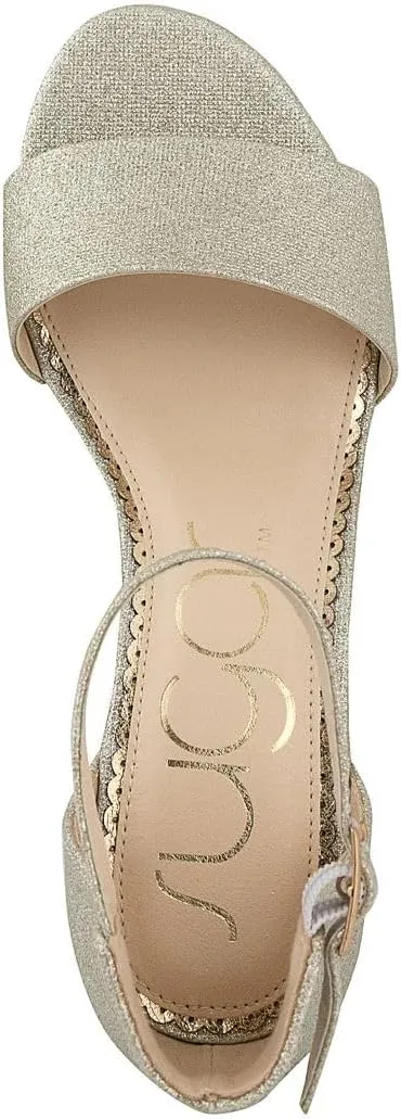 Sugar Women's Block Heel Sandals – Open Toe, Ankle Strap, Comfortable Dress Shoes for Weddings & Casual Wear