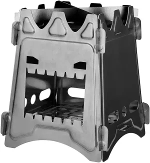 Survival Wood Stove Backpacking Burning Portable Foldable Ultralight Stove/a