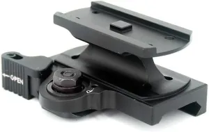 Tactical Red Dot QD Sight Mount Quick Release Detach 1/3 Lower Absolute Co-Witness Height，With QD Speed Lever Adjustable Lock Nut，For T1 T2 H1 H2 Footprint Series Optic Scopes，For 20mm Picatinny Rail