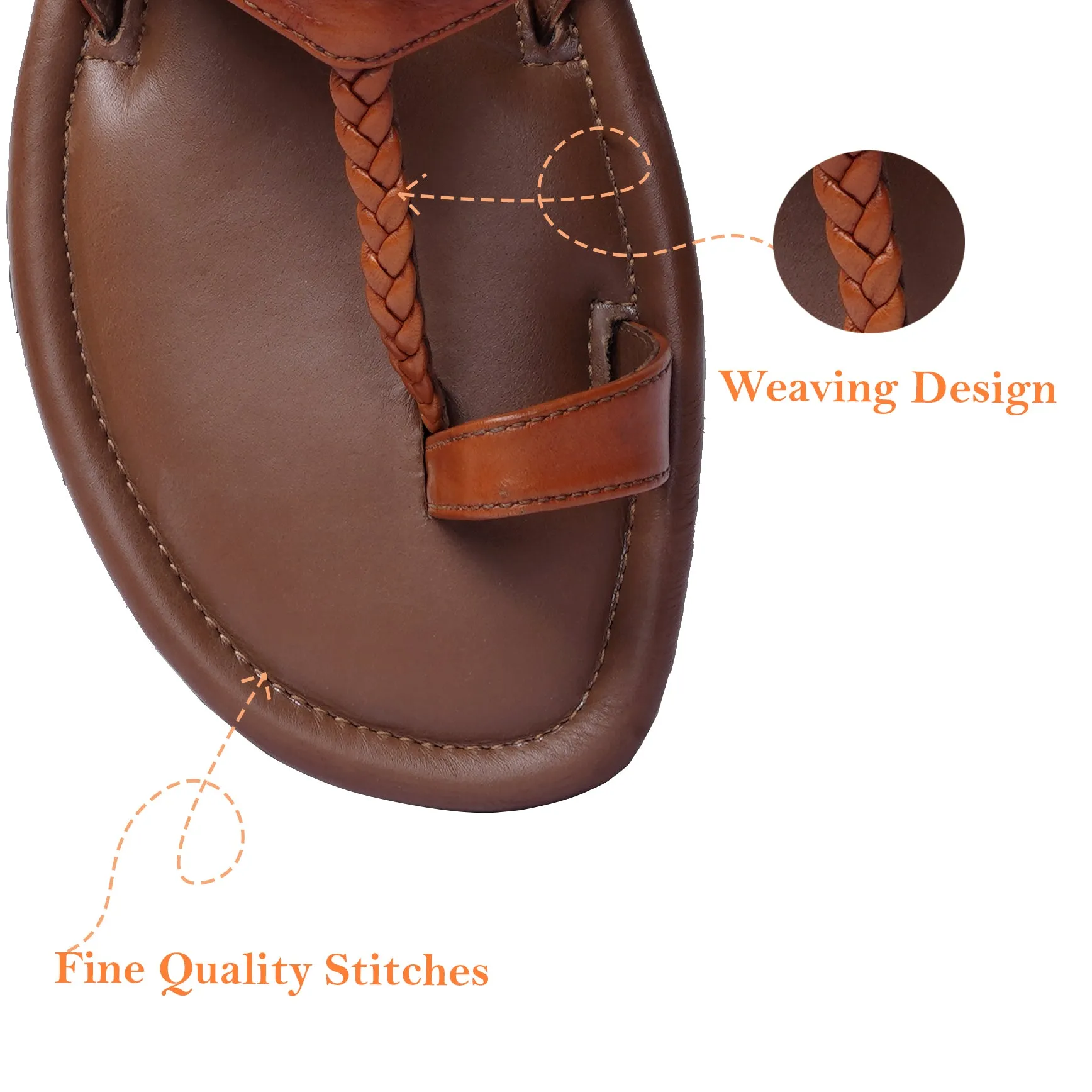 Tan Kolhapuri Slipper