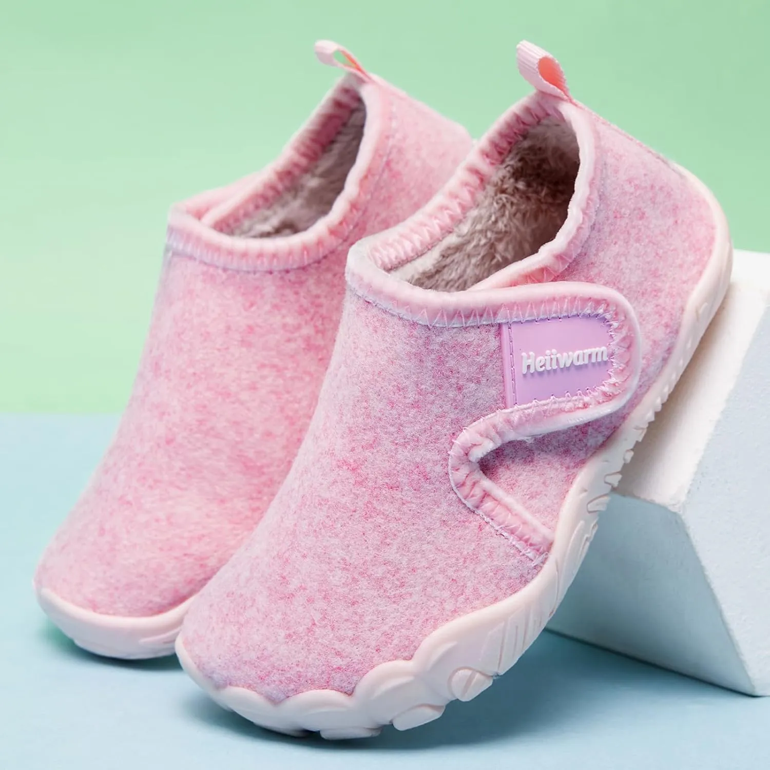 Toddler Winter Slippers Soft Warm Fleece Cozy House Non Slip Lightweight Bedroom Slippers for Girls Boys