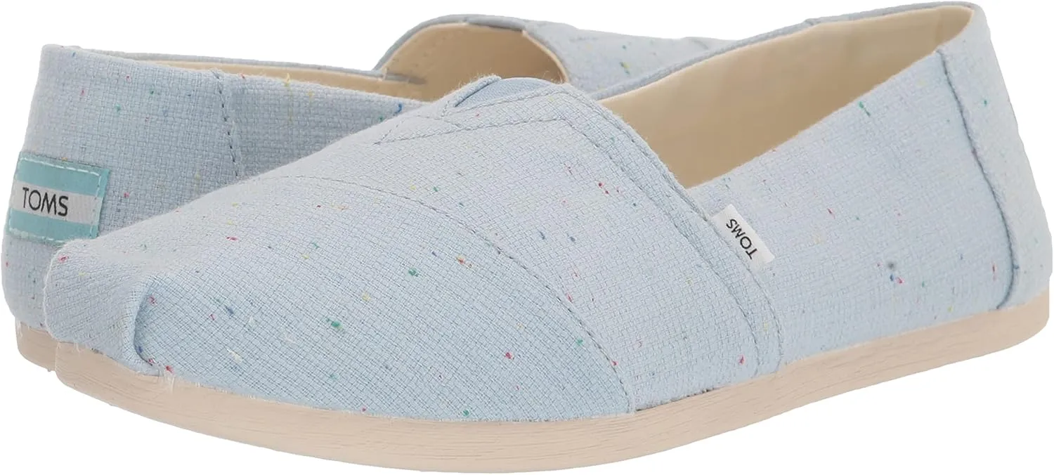 TOMS Women's Alpargata Speckled Recycled Cotton Loafer Flat