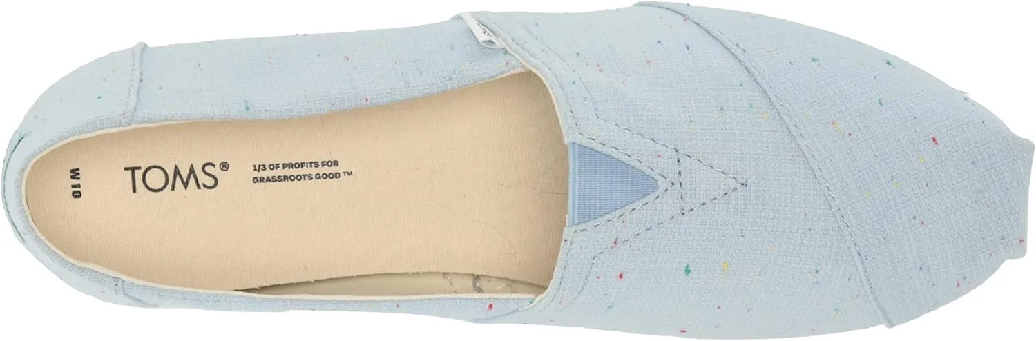 TOMS Women's Alpargata Speckled Recycled Cotton Loafer Flat