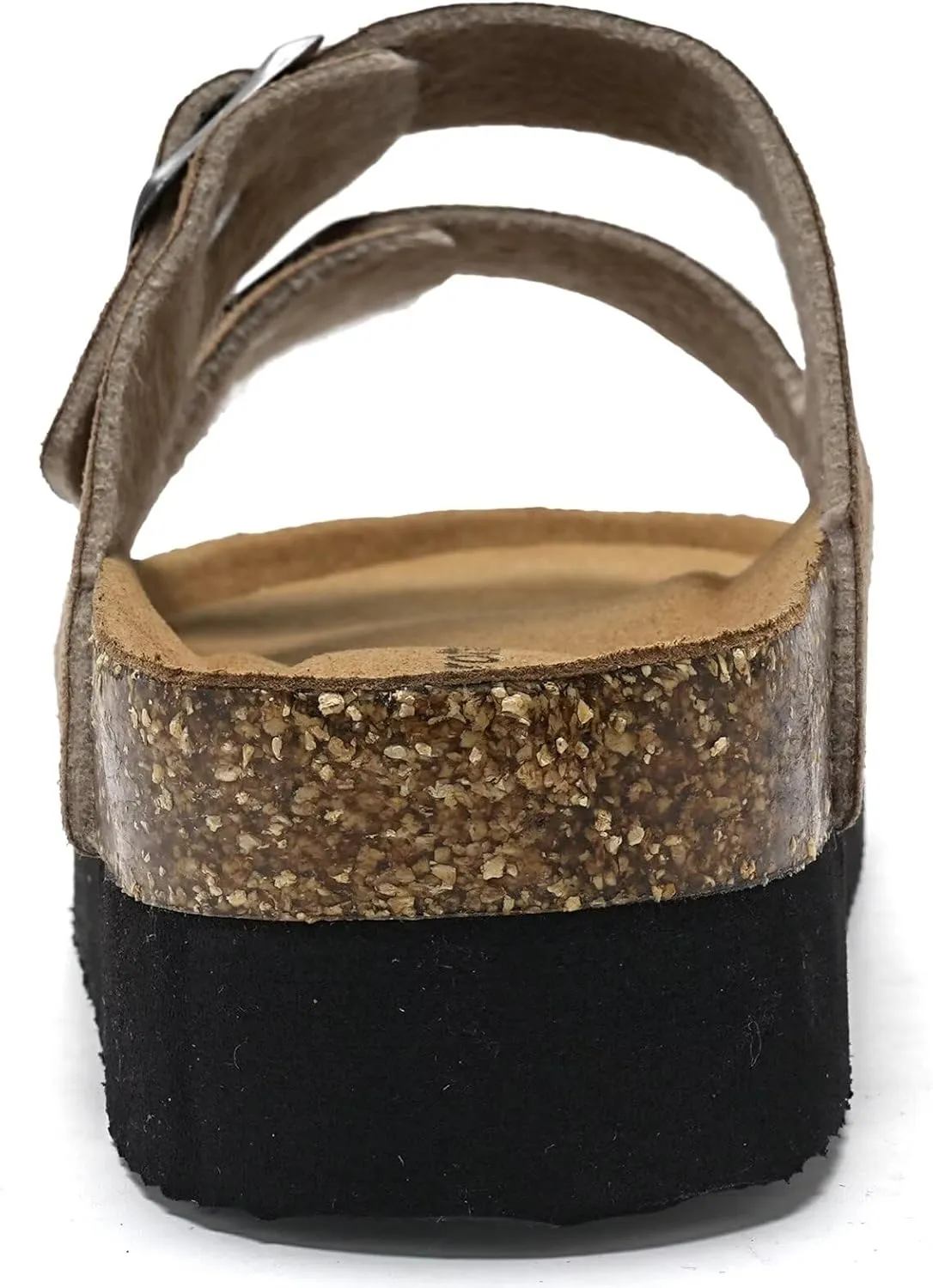 Torotto Womens Slides with Cork Footbed Open Toe Adjustable Webbing Flat Sandals for Walking | Beach | Indoor