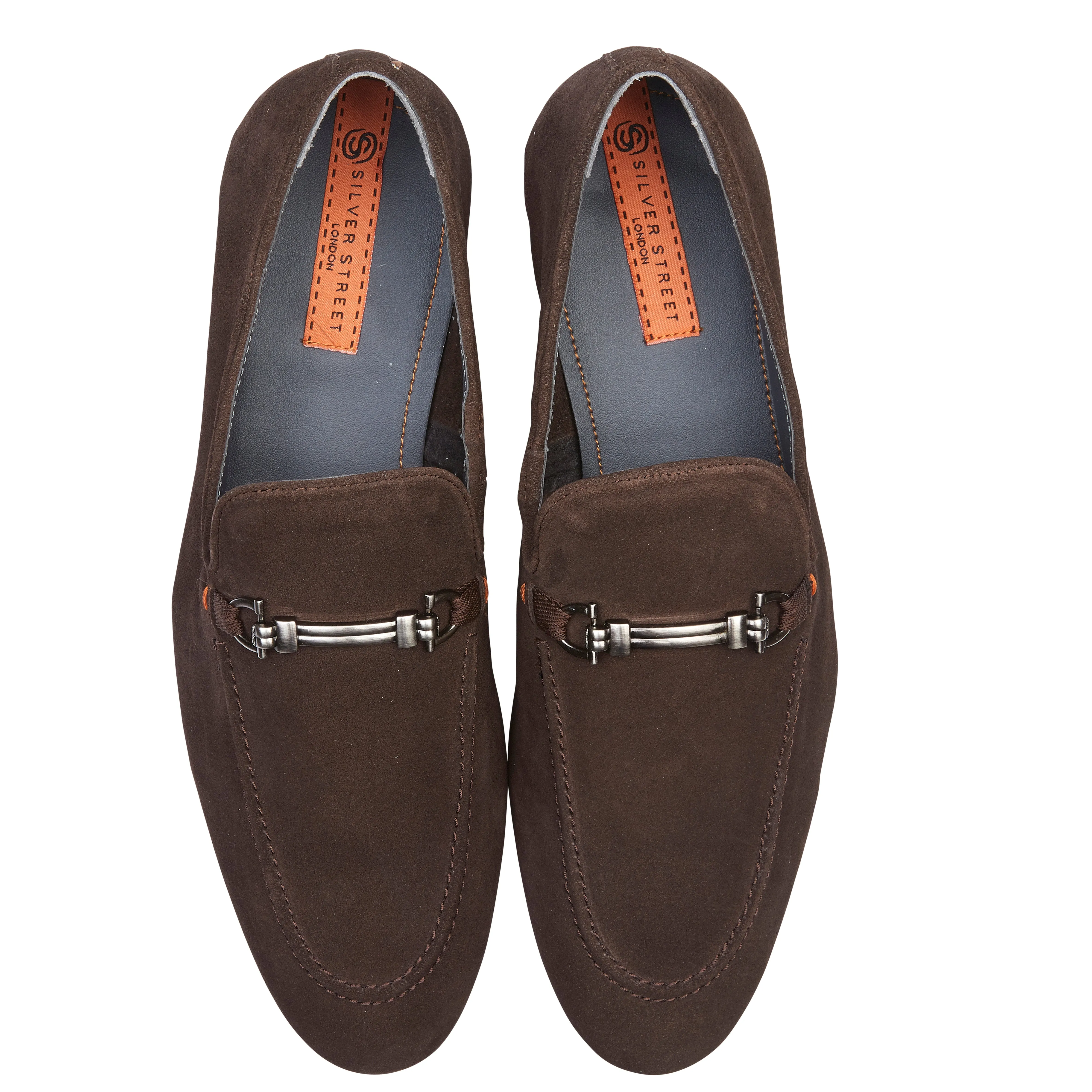 Tottenham Smart Formal Suede Leather Loafers - Brown
