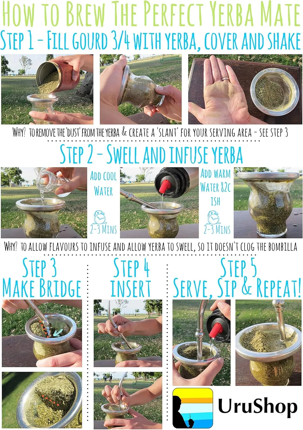 Traditional Shaped Ceramic Yerba Mate Cup - Reusable and Easy Cleaning - for Home and Travel Use